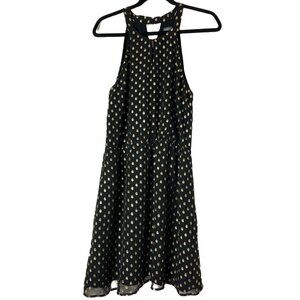 Brixon Ivy Size M Sleeveless Black dress w/ Gold detail